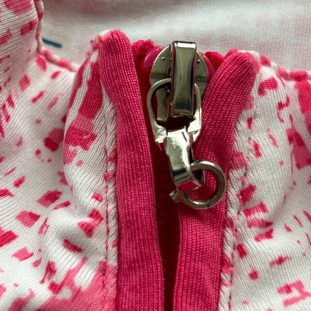 SanSoleil SolCool 1/4 Zip Pullover 
Pink White 
Size Small - Picture 2 of 6